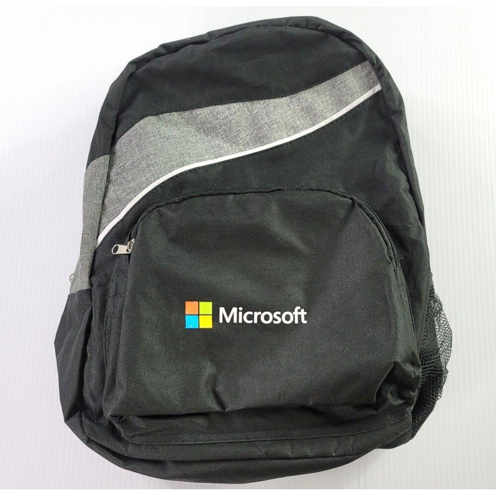 Microsoft Black Backpack Bookbag - NO LAPTOP